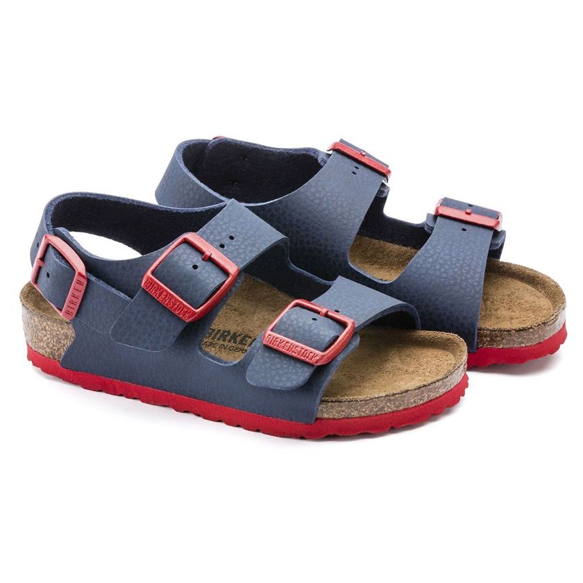 Birkenstock garcon milano bleu1111802_3 sur voshoes.com