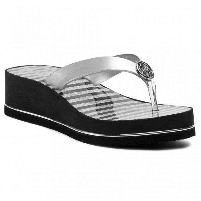 Guess femme enzy beach thong argent1118301_2 sur voshoes.com