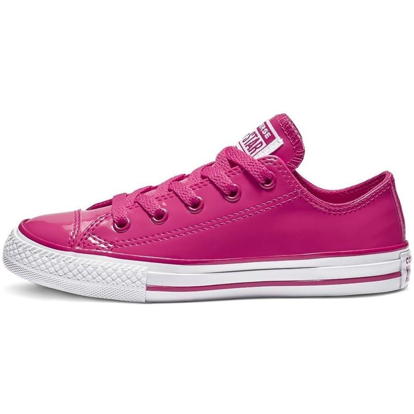 Converse fille chuck taylor all star leather   ox rose1127501_3 sur voshoes.com