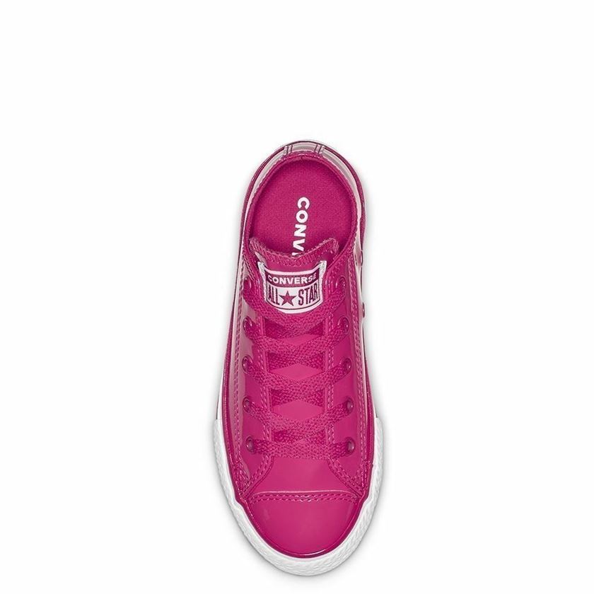 Converse fille chuck taylor all star leather   ox rose1127501_5 sur voshoes.com