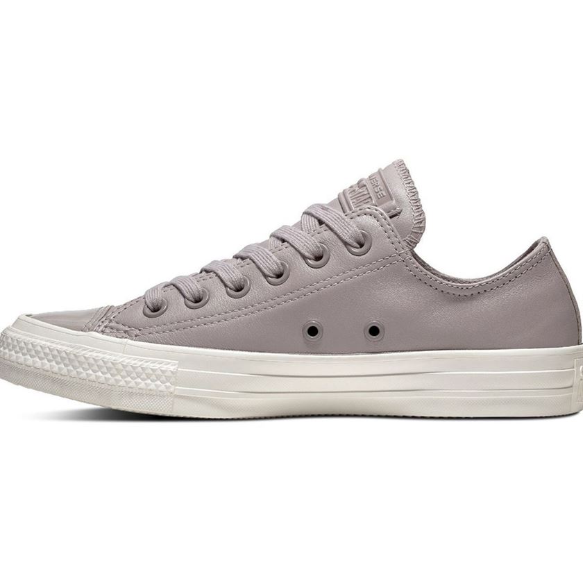 Converse femme chuck taylor all star leather   ox gris1127701_2 sur voshoes.com