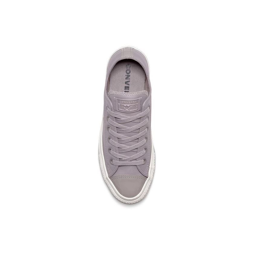 Converse femme chuck taylor all star leather   ox gris1127701_5 sur voshoes.com