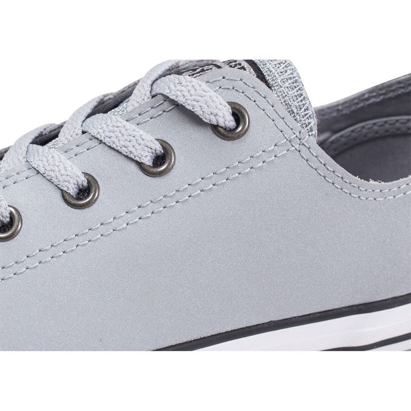 Converse fille chuck taylor all star glitter   ox gris1127801_3 sur voshoes.com