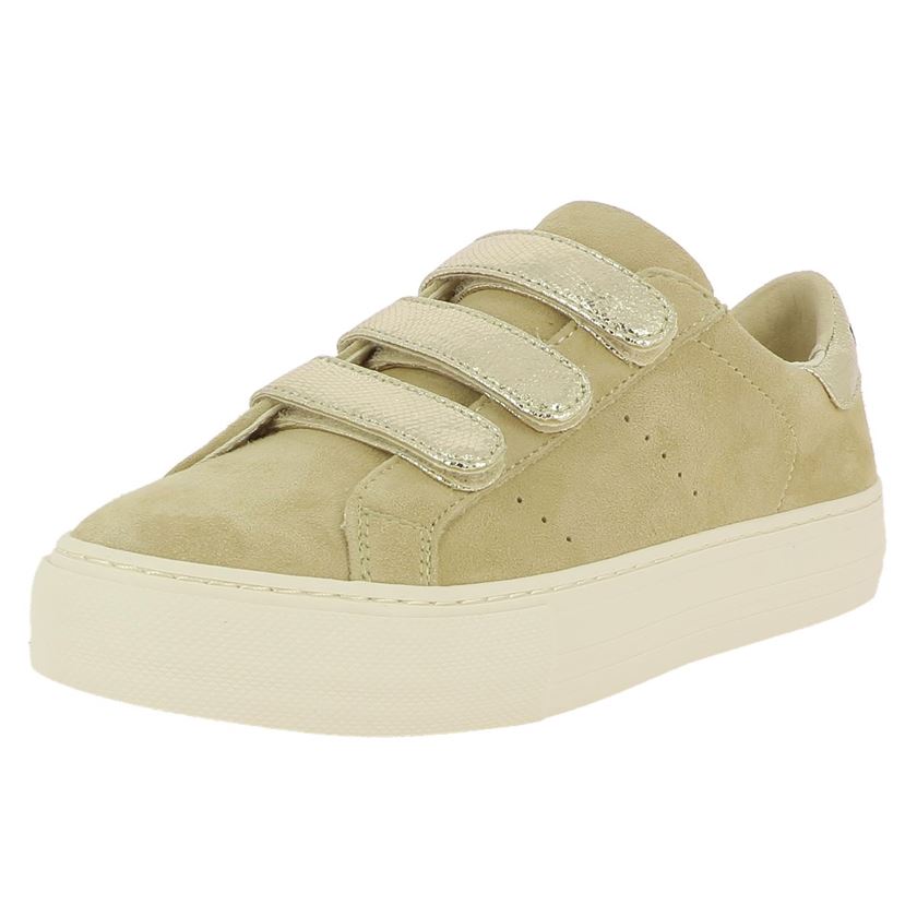 No name femme arcade straps suede  hit beige1149203_2 sur voshoes.com