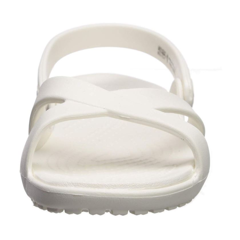 Crocs femme meleen crossband sandal blanc1152401_4 sur voshoes.com