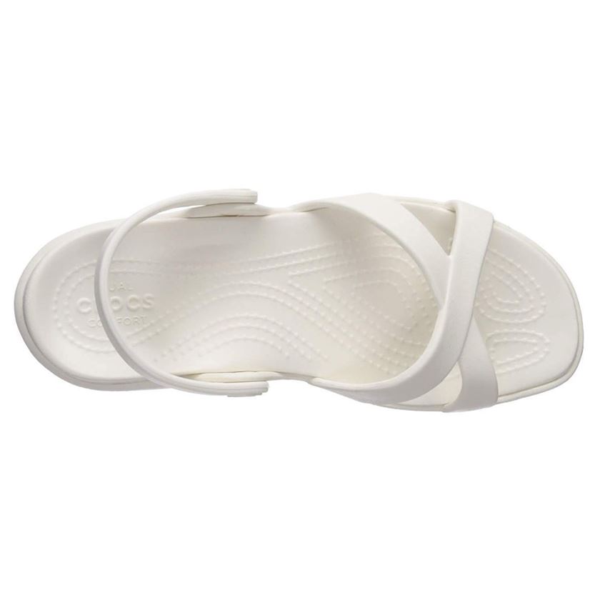 Crocs femme meleen crossband sandal blanc1152401_6 sur voshoes.com