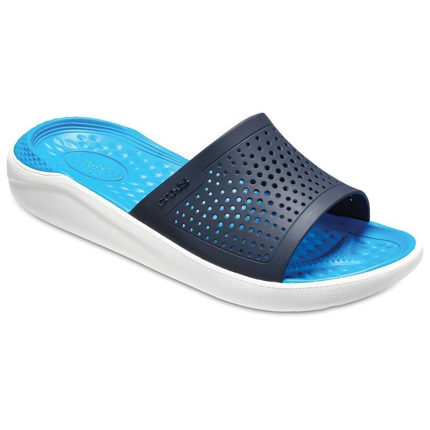 Crocs homme literide slide bleu1153301_4 sur voshoes.com
