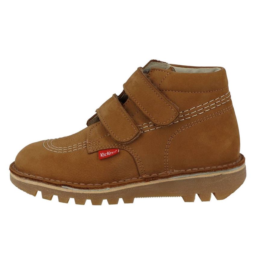 Kickers fille neovelcro marron1157801_3 sur voshoes.com
