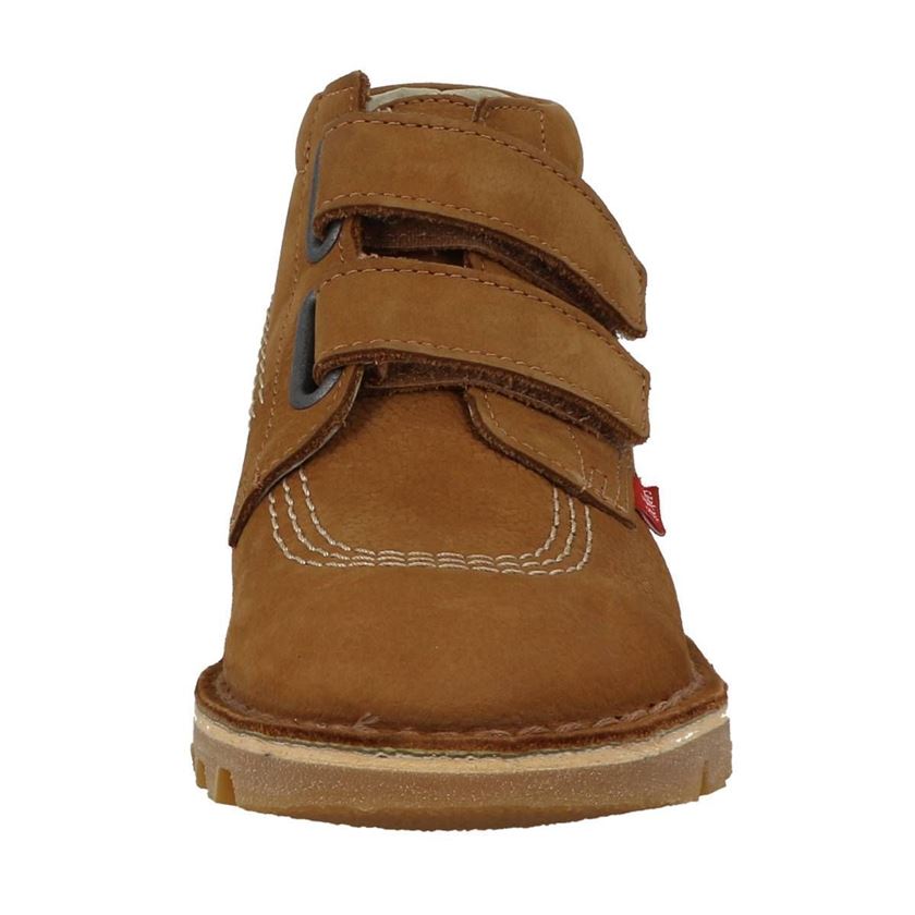 Kickers fille neovelcro marron1157801_4 sur voshoes.com