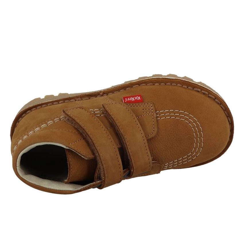Kickers fille neovelcro marron1157801_6 sur voshoes.com