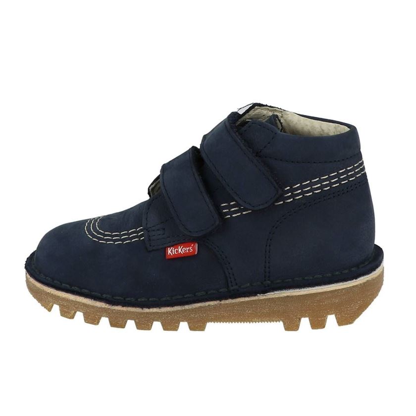 Kickers fille neovelcro bleu1157802_3 sur voshoes.com