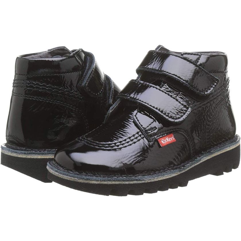 Kickers fille neovelcro noir1157901_4 sur voshoes.com