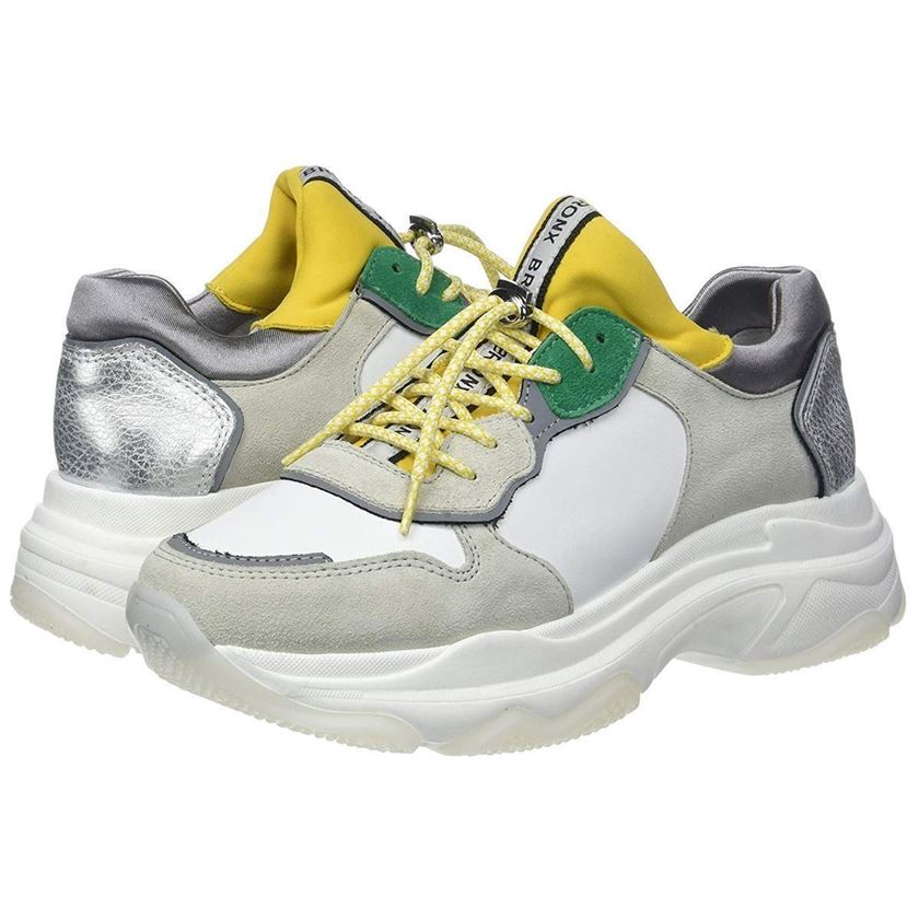 Bronx femme baisley white silver   yellow1173403_3 sur voshoes.com