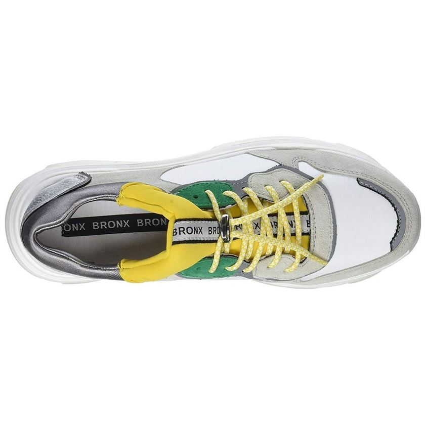 Bronx femme baisley white silver   yellow1173403_6 sur voshoes.com