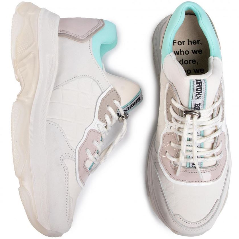 Bronx femme baisley blanc gris bleu1173407_4 sur voshoes.com