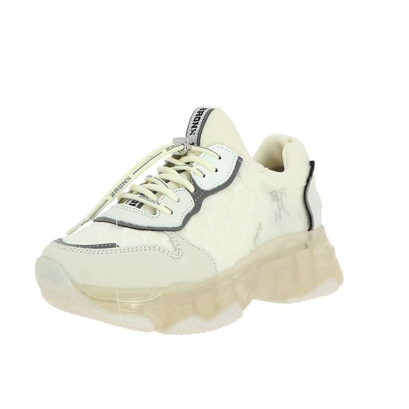 Bronx femme baisley blanc gris anthracite1173409_2 sur voshoes.com