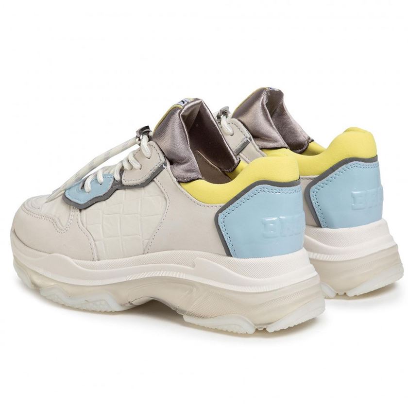 Bronx femme baisley blanc   bleu   jaune1173411_6 sur voshoes.com