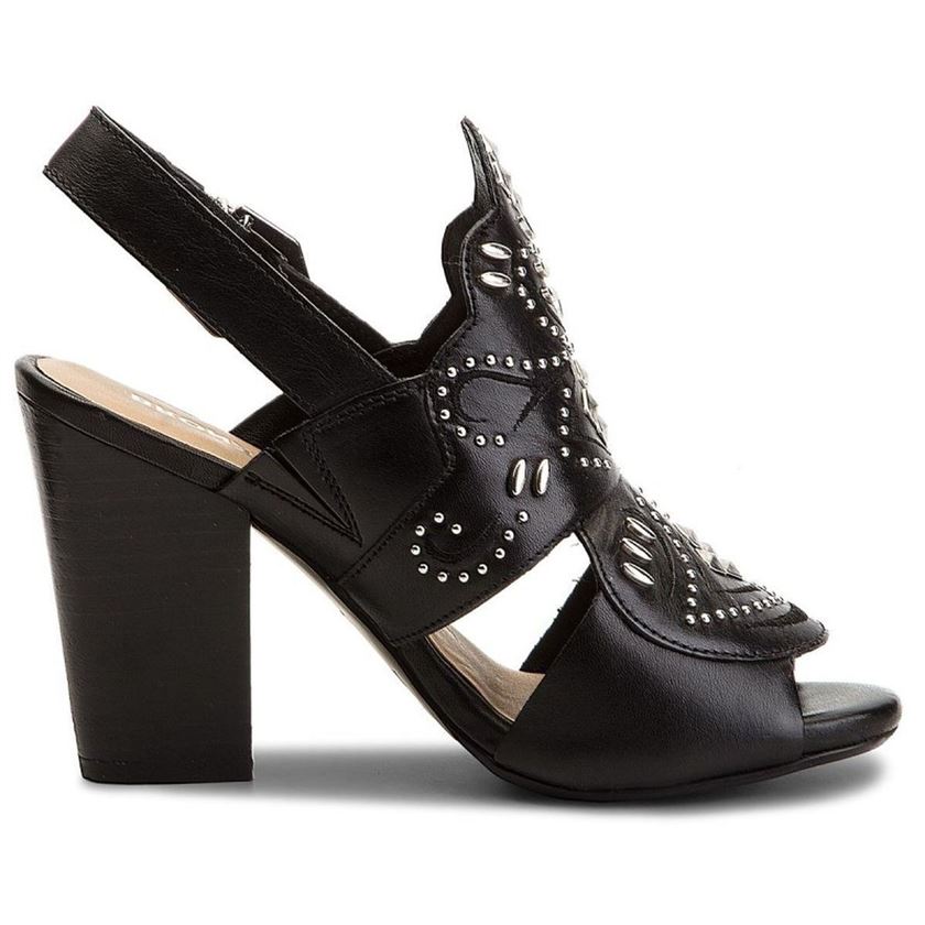 femme Bronx femme scorpio slingback zwart noir