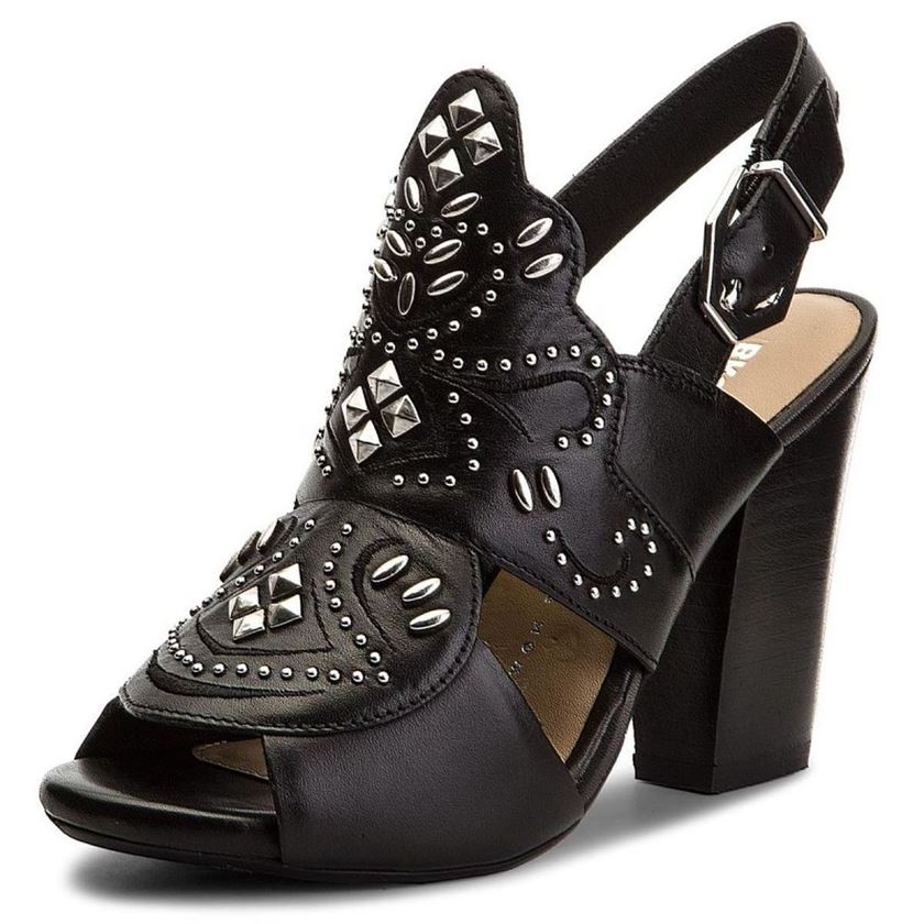 Bronx femme scorpio slingback zwart noir1177201_2 sur voshoes.com