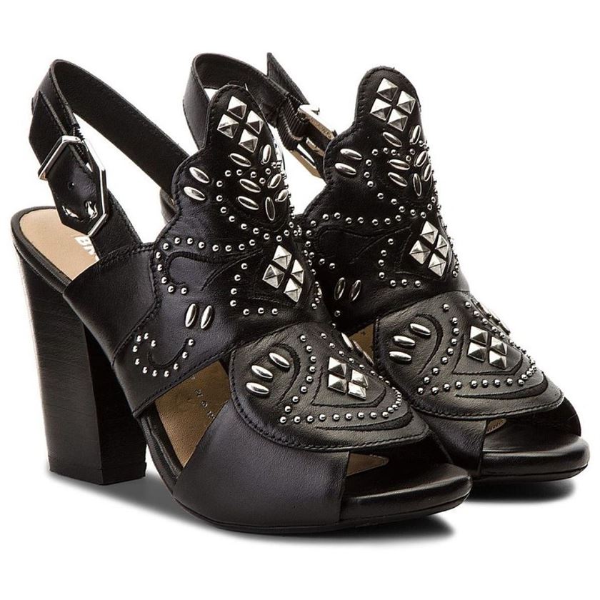 Bronx femme scorpio slingback zwart noir1177201_4 sur voshoes.com