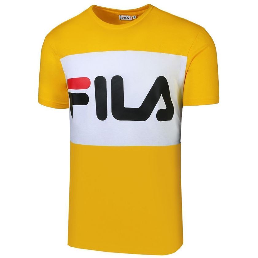 Fila homme men day tee jaune1187103_2 sur voshoes.com