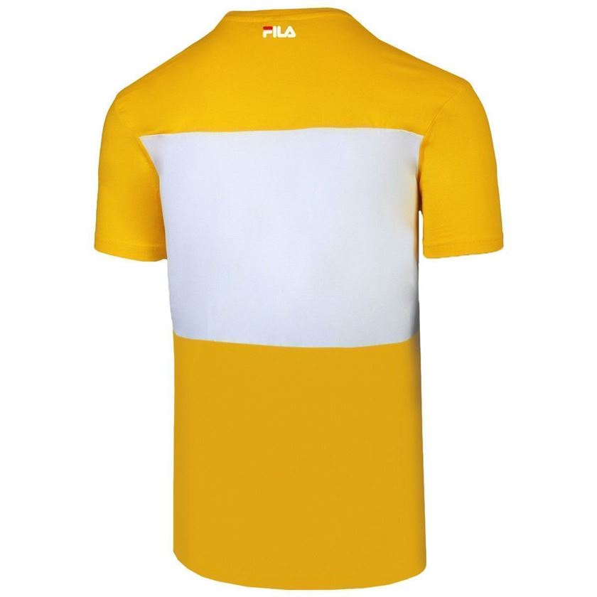 Fila homme men day tee jaune1187103_3 sur voshoes.com