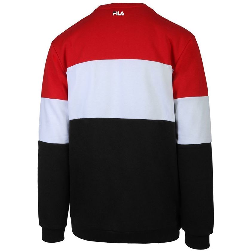 Fila homme men straight blocked crew rouge1187201_3 sur voshoes.com