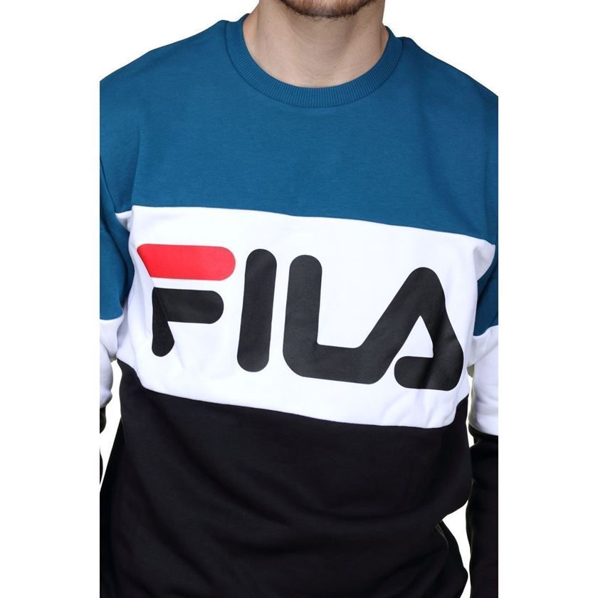 Fila homme men straight blocked crew bleu1187202_2 sur voshoes.com