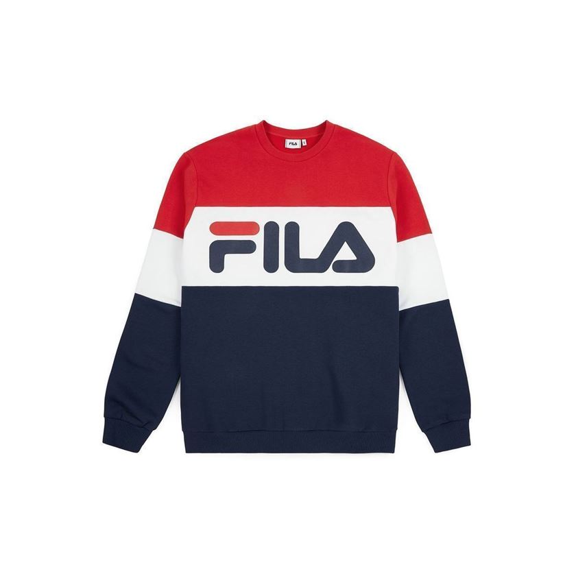 Fila homme men straight blocked crew noir1187203_2 sur voshoes.com