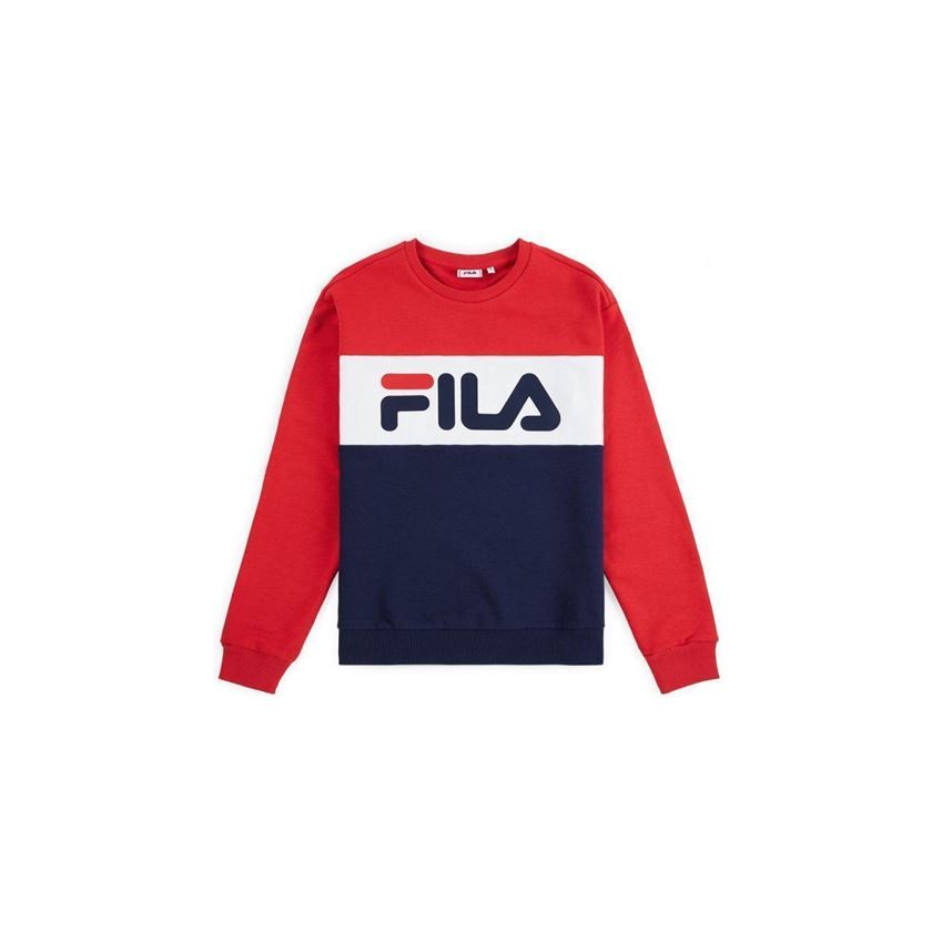 Fila femme leah crew sweat noir1187804_2 sur voshoes.com