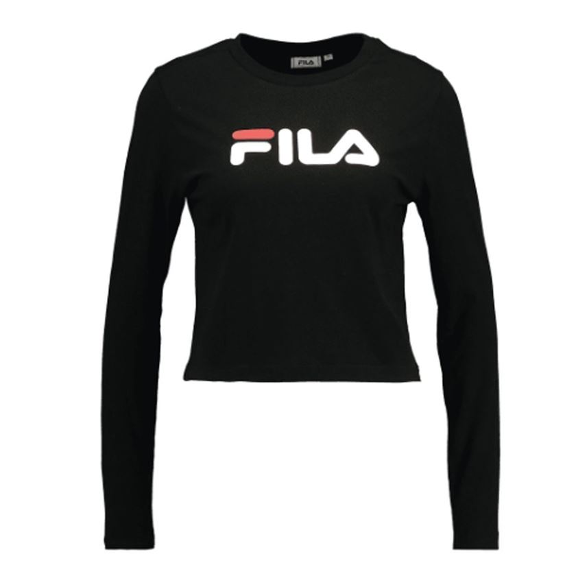 femme Fila femme marceline cropped ls shirt noir