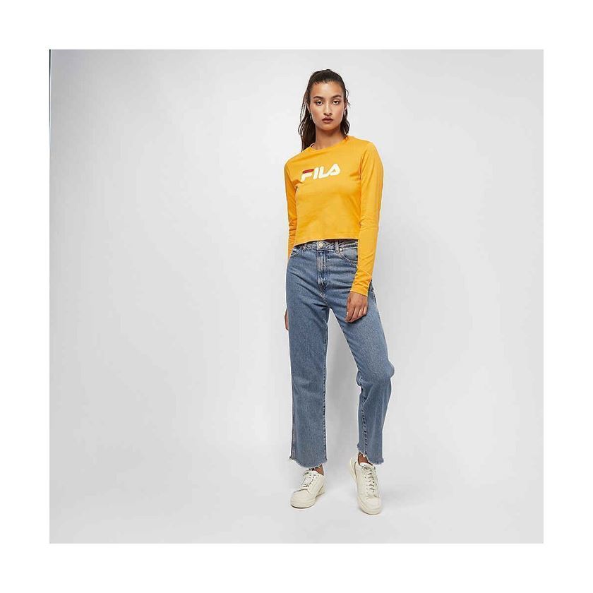 femme Fila femme marceline cropped ls shirt jaune