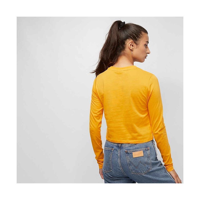 Fila femme marceline cropped ls shirt jaune1189202_4 sur voshoes.com