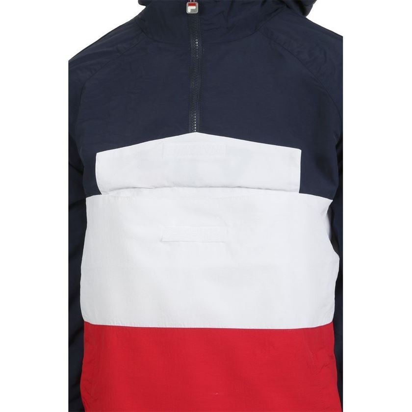 Fila homme ladislaus woven anorak rouge1189602_4 sur voshoes.com