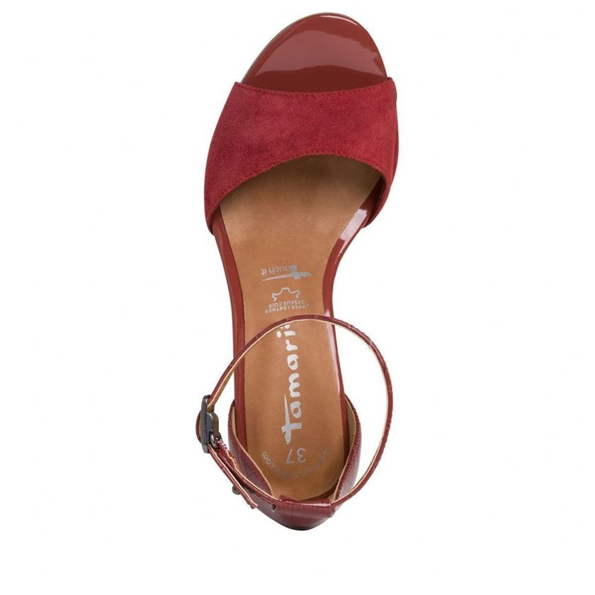 Tamaris femme 28040 rouge1194002_5 sur voshoes.com