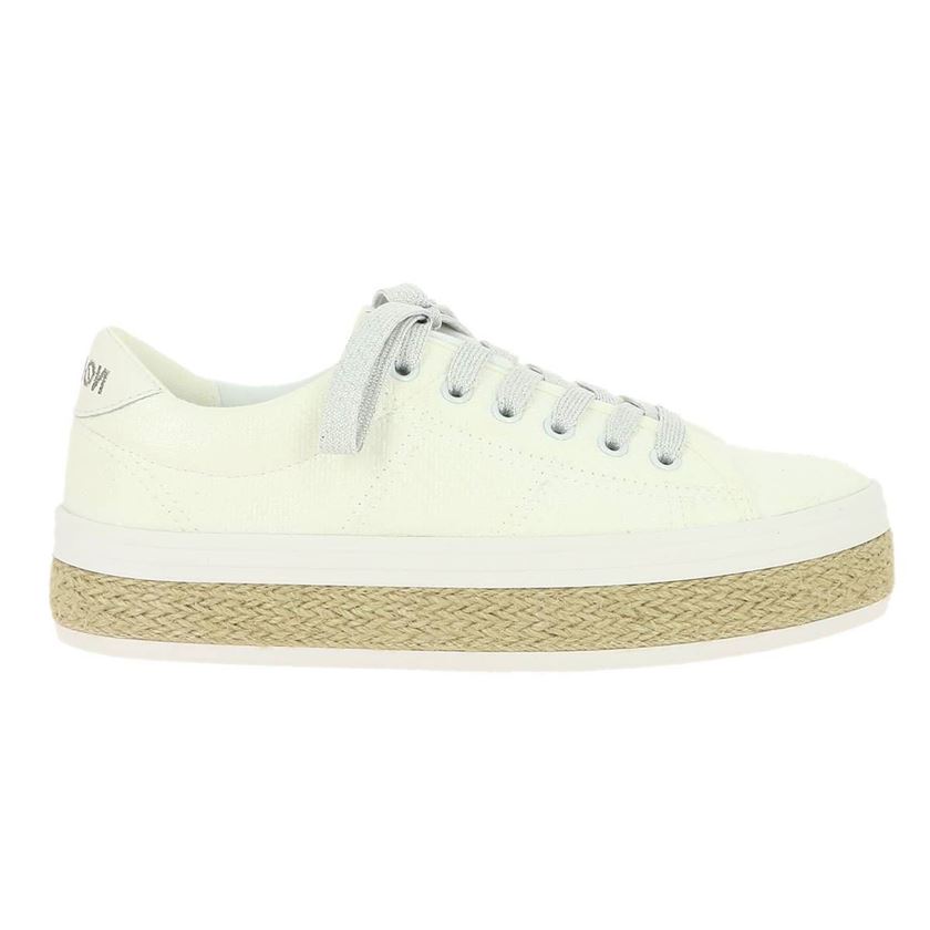 femme No name femme malibu sneaker braidy blanc