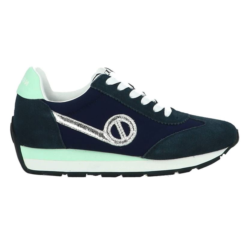 femme No name femme city run jogger suede bleu