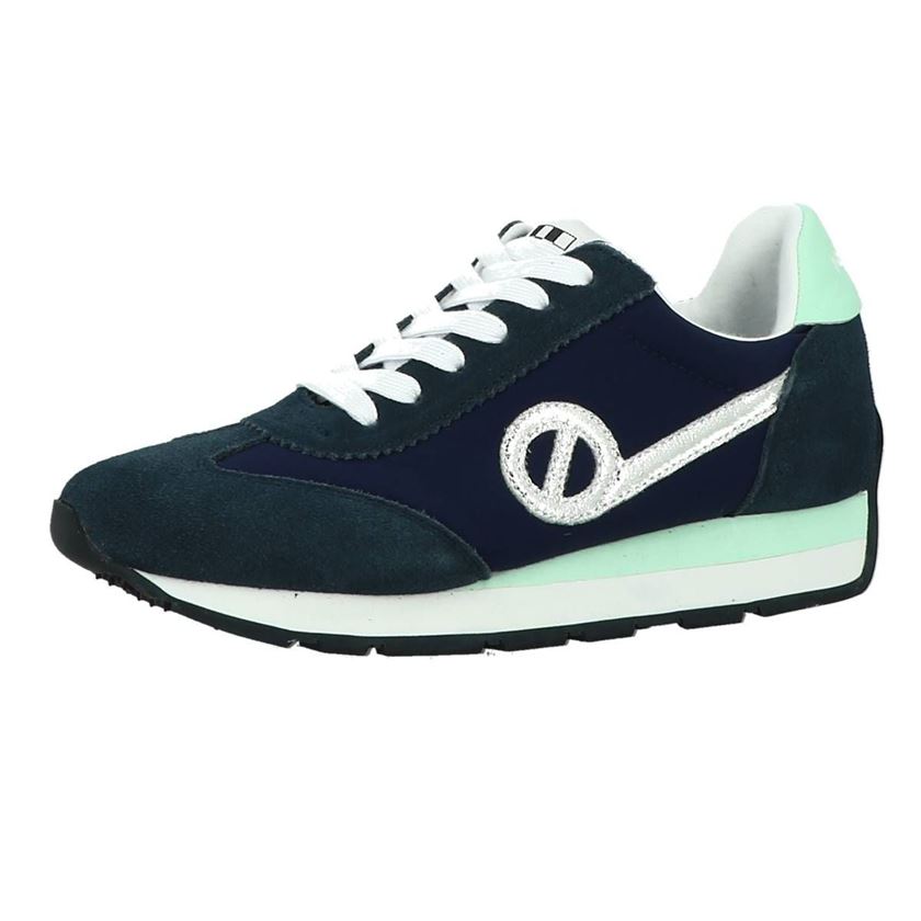 No name femme city run jogger suede bleu1197803_2 sur voshoes.com