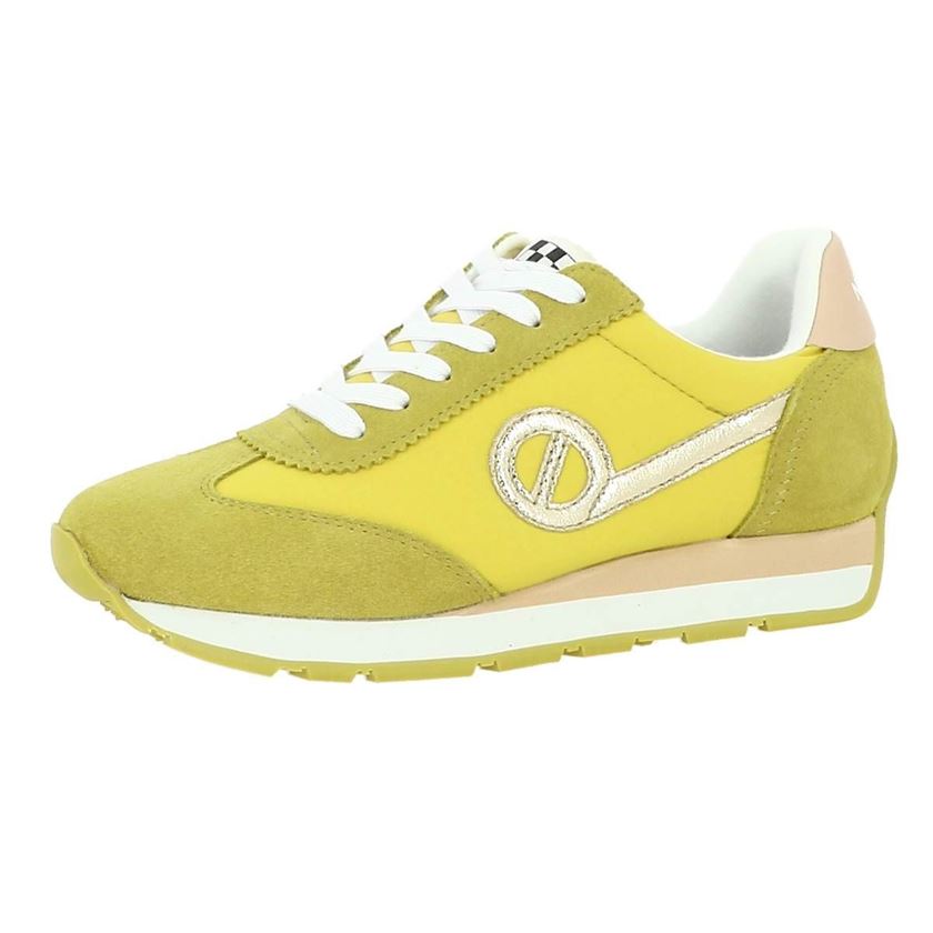 No name femme city run jogger suede jaune1197804_2 sur voshoes.com