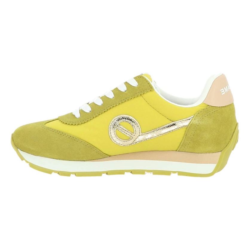 No name femme city run jogger suede jaune1197804_3 sur voshoes.com