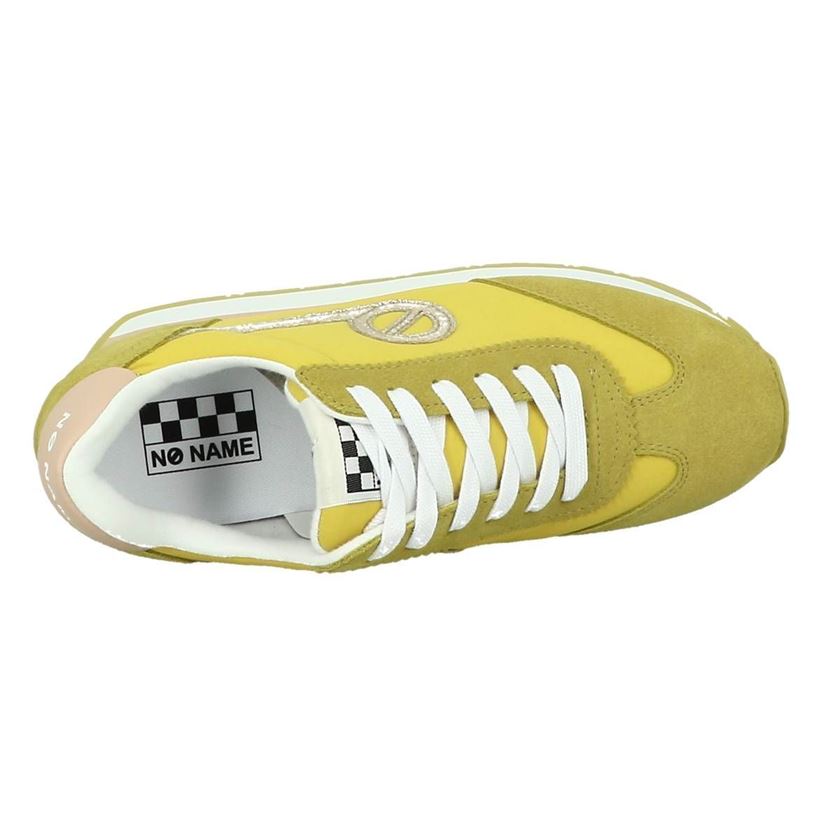 No name femme city run jogger suede jaune1197804_5 sur voshoes.com