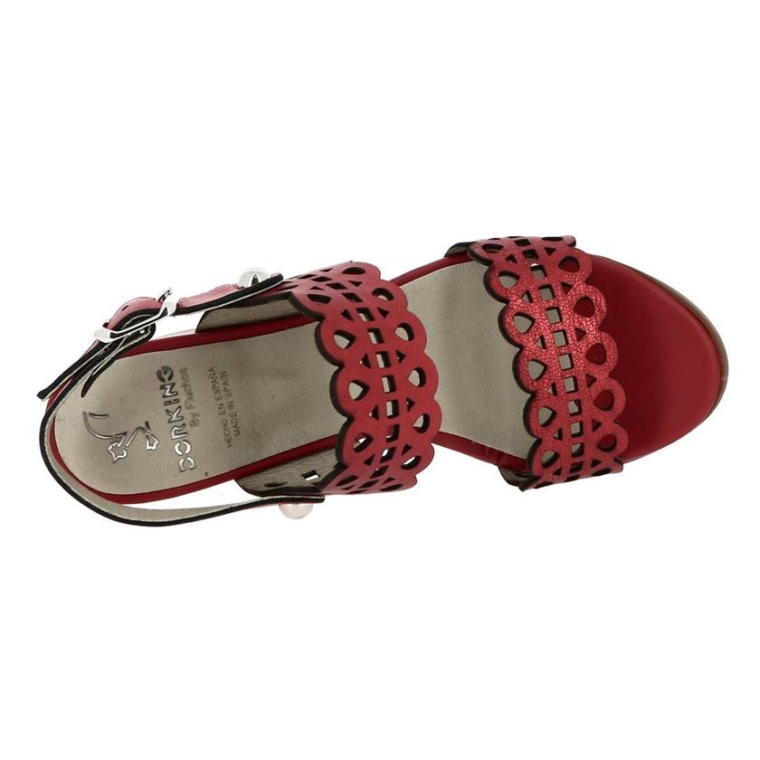 Dorking femme 8173 rouge1204401_4 sur voshoes.com