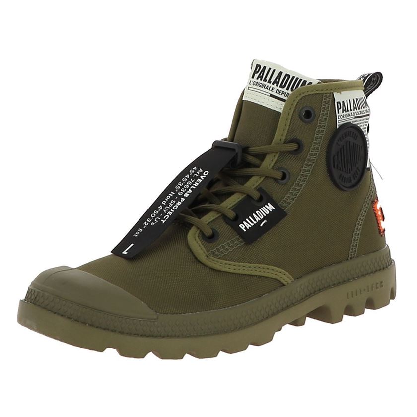 Palladium femme lite overlab vert1207903_2 sur voshoes.com