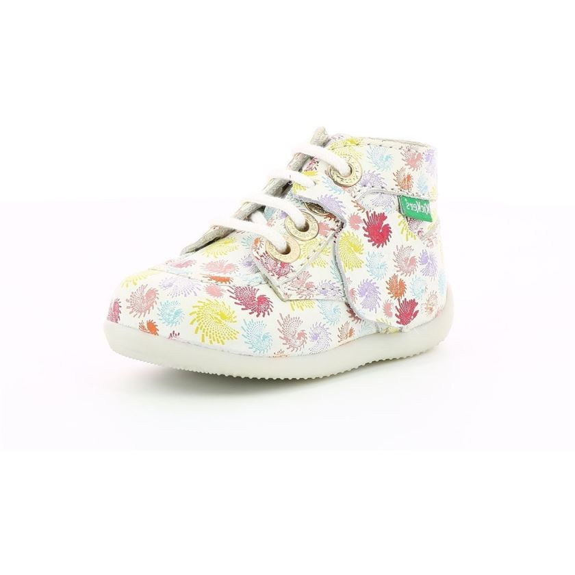 Kickers fille bonzip 2 blanc1209401_2 sur voshoes.com