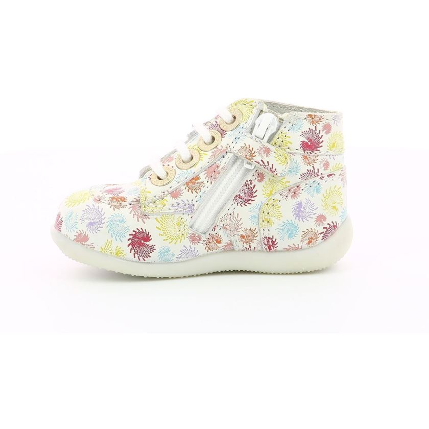 Kickers fille bonzip 2 blanc1209401_3 sur voshoes.com