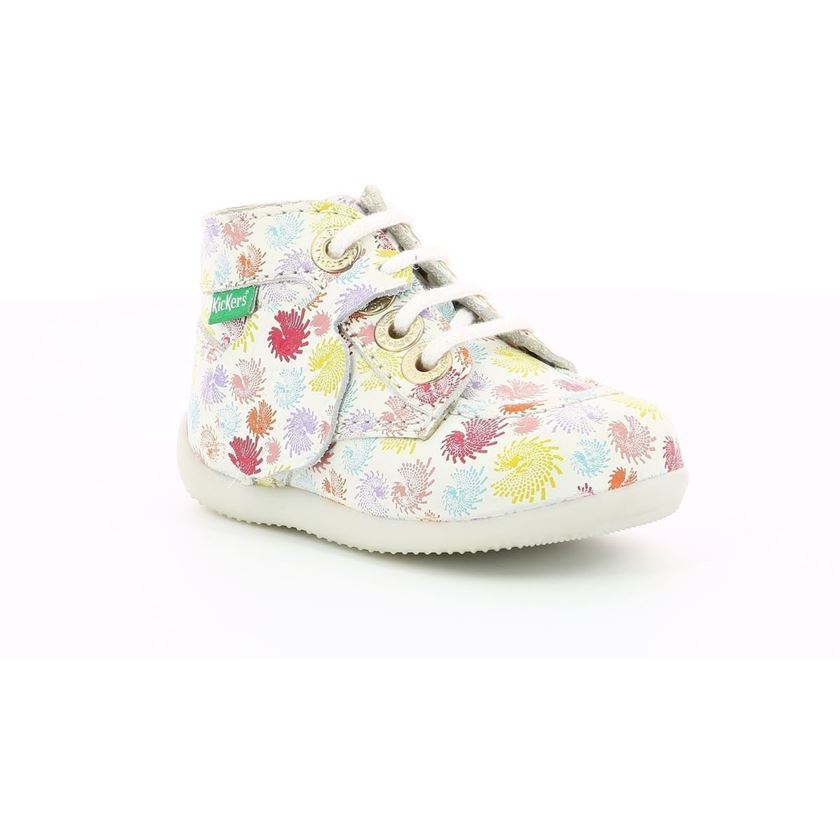 Kickers fille bonzip 2 blanc1209401_4 sur voshoes.com