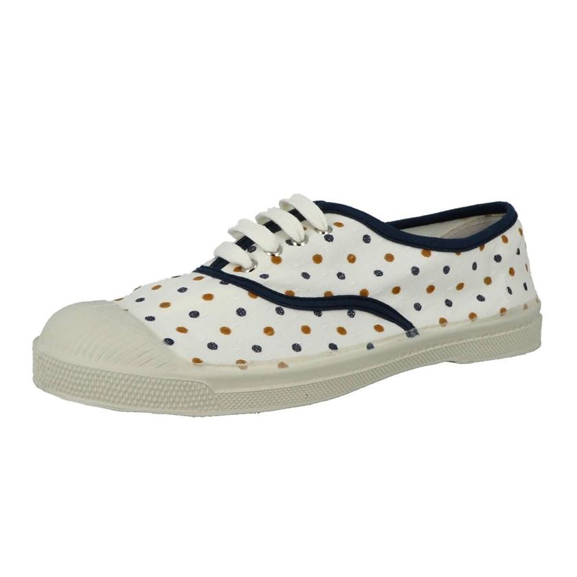 Bensimon femme pois jacquard blanc1209801_2 sur voshoes.com