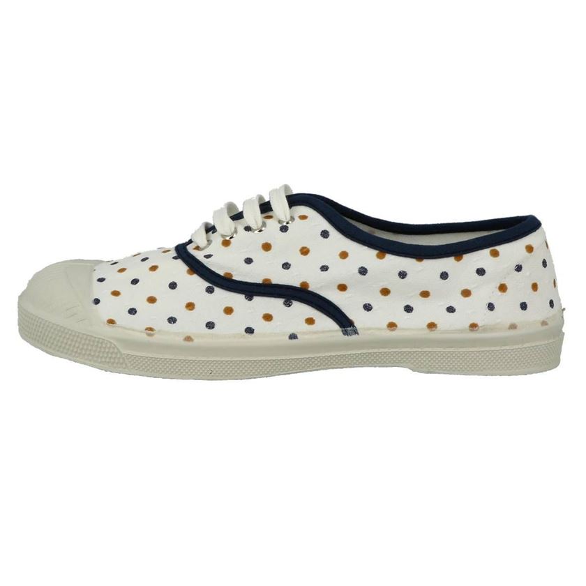 Bensimon femme pois jacquard blanc1209801_3 sur voshoes.com