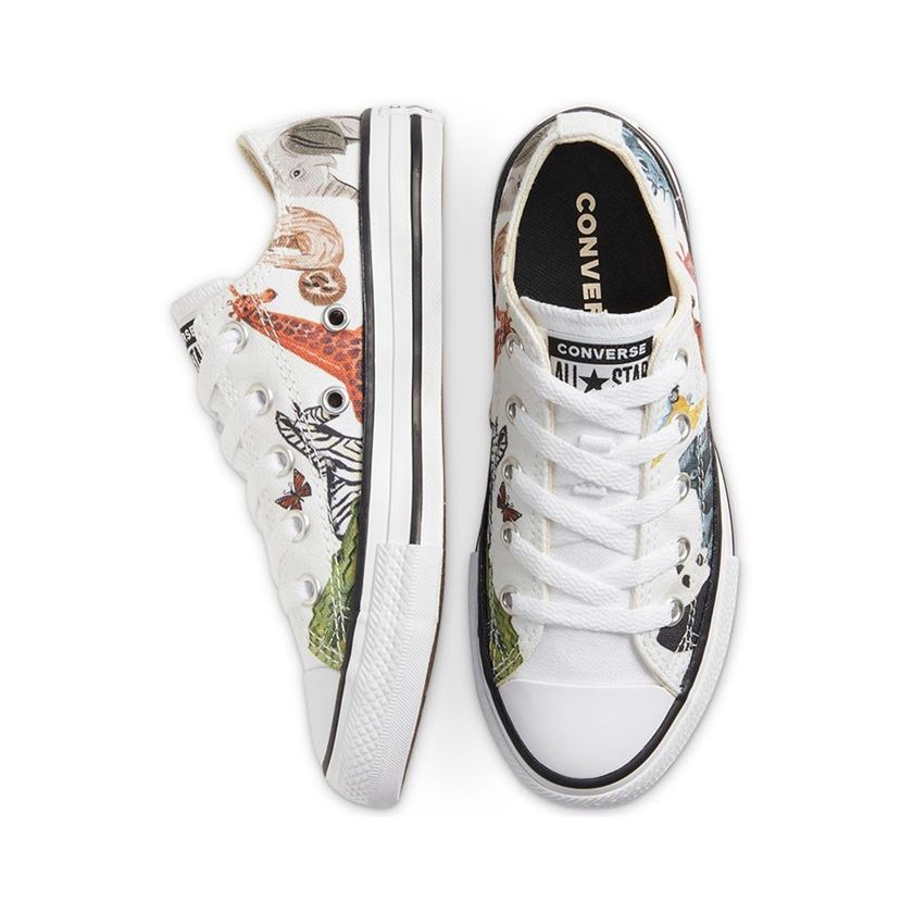 Converse fille chuck taylor all star ox multicolore1210303_4 sur voshoes.com