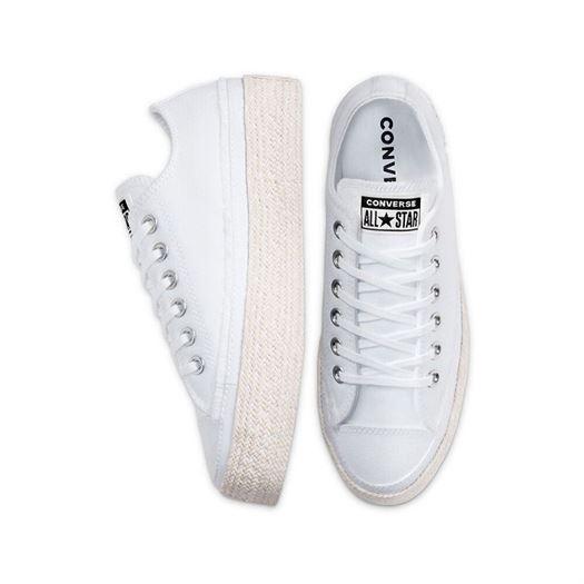 Converse femme ctas all star espadrille ox blanc1210801_4 sur voshoes.com
